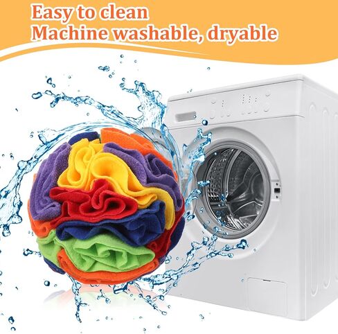 Deekin 3 Pcs Snuffle Ball for Dogs Snuffle Mat Interactive Treat Puzzle Toys for Dog Stimulating Sniffing Foraging Dog Ball for Blind Dogs Training and Anxiety Stress Relief in Saudi Arabia