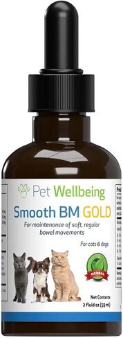 Pet Wellbeing Smooth BM Gold للقطط - تخفيف الإمساك اللطيف للقطط - مكمل عشبي طبيعي 2 أونصة (59 مل) in Kuwait