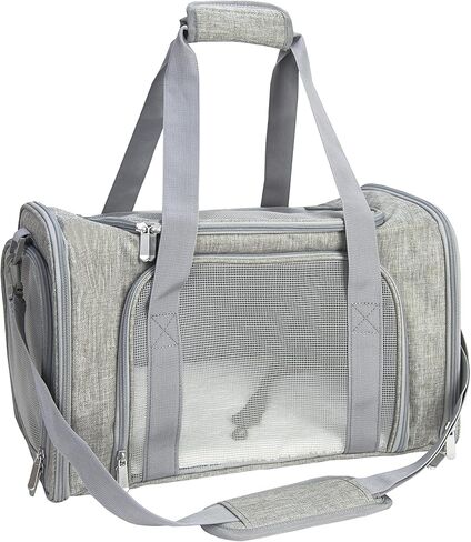 Soft Sided Carrier for Small Medium Cats Dogs,TSA Airline Approved Collapsible Travel Pet Carrier Medium Pink in Kuwait