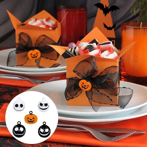 MINGXU Halloween Bell, 5pcs Mini Copper Bells Pet Collar Cartoon Skull Pumpkin Bells, Halloween Decoration Accessories (3 Color) in Saudi Arabia