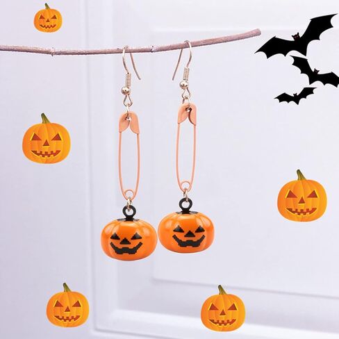 MINGXU Halloween Bell, 5pcs Mini Copper Bells Pet Collar Cartoon Skull Pumpkin Bells, Halloween Decoration Accessories (3 Color) in Saudi Arabia