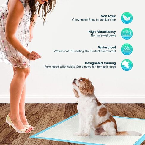 150 Count Pet Potty Training Pads 23" x 36" Dogs Puppy Pads, Pee Pads, Quick Absorb Training Pad, Doggie Pads, Disposable Puppy Pee Pads in Saudi Arabia
