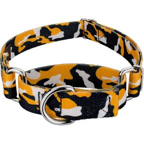 Country Brook Petz - طوق كلب Houndstooth Martingale - مجموعة الرياضة وألعاب القوى مع 14 تصميمًا مفعمًا بالحيوية (1 بوصة، متوسط) in Kuwait