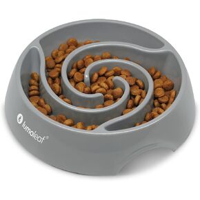 LumoLeaf Durable Slow Feeder Dog Bowls Large 4 Cups, Sturdy Non-Slip Food Bowl, Slow Eating Pet Maze Dishes for Dry, Wet, and Raw Food