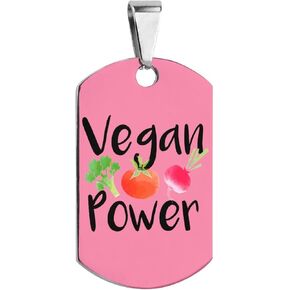 علامة معرف الحيوانات الأليفة للطاقة النباتية شخصية الفولاذ المقاوم للصدأ علامات الكلب مضحك مطبوعة طوق القط العلامات الملحقات in Kuwait