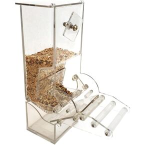 POPETPOP Bird Cage Feeder Bird Cage Feeders Automatic Parrot Tube Birds Cage Accessories for Parakeet Canary Cockatiel Finch Bird Feeder in Saudi Arabia