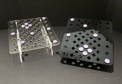Black Acrylic Adjustable Frag Rack and Skimmer Stand in Saudi Arabia