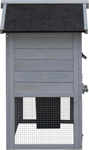DHHU Rabbit Hutch 2-Story Rabbit Cage Bunny Hutch Rolling Large Bunny Cage Indoor Outdoor Guinea Pig Hutch Rabbit House with Waterproof Roof and No Leak Plastic Tray in Saudi Arabia
