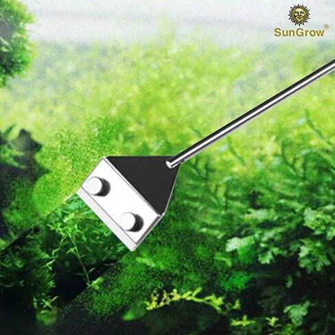 عبوات شفرات SunGrow لمكشطة حوض السمك، من الفولاذ المقاوم للصدأ، شفرة حادة، مناسبة لأحواض السمك الزجاجية، 10 شفرات في كل عبوة in Kuwait