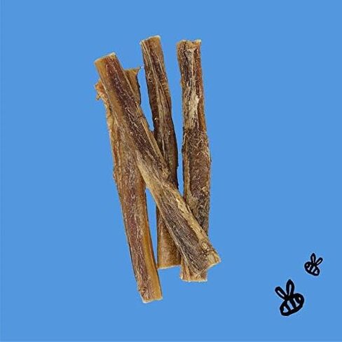 Honey I'm Home, Bully Sticks Buffalo Dog Chews، 6 بوصات، 5 قطع - طبيعية بالكامل، مجموعة مجانية، صحية، خالية من الحبوب، مغطاة بالعسل ومقرمشة in Kuwait