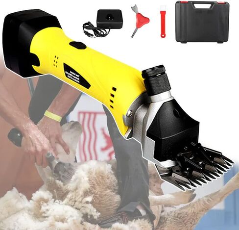 500W Cordless Sheep Shears Pro,Electric Sheep Shearing Clippers with Two Batteries,Rechargeable, Wireless,for Shaving Fur Wool in Sheep, Goats, Cattle, Farm Livestock Pet in Saudi Arabia
