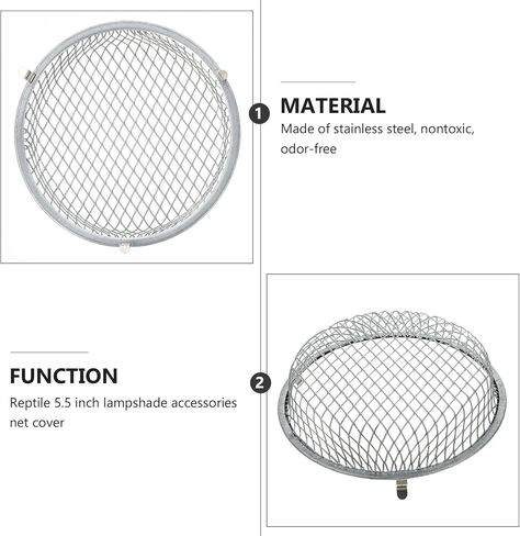 NUOBESTY Reptile Heat Lamp Cover Reptile Anti- Scald Lampshade Reptile Box Insulation Lamp Shade in Saudi Arabia