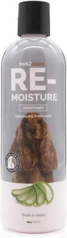 Bark2Basics Re-Moisture Dog Conditioner, 16 oz - Aloe Vera Infused, Adds Moisture, Hydrates Dry Itchy Skin, Sensitive Skin or Allergies, Professional, Aids in DeShedding in Saudi Arabia