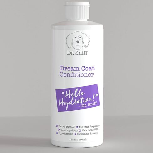 Dream Coat Dog Conditioner, Hydrating Organic Coconut Oil Grooming Treatment, Softens Pet Hair & Moisturizes Dry Skin, Made in The USA, 13.5 Oz in Saudi Arabia