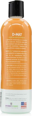 Bark2Basics d-Mat Dog Conditioner, 16 oz - Natural, Multi-Purpose, Eliminates Static, No Additives, Dematting, Aids in DeShedding in Saudi Arabia