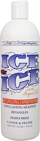 Chris Christensen Ice on Ice Detangling Dog Conditioner, Groom Like a Professional, Dematts, Moisturizes, Creates Long Lasting Silkiness, All Coat Types, Made in USA, 1gal in Saudi Arabia