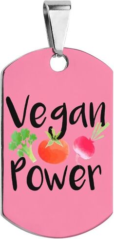 علامة معرف الحيوانات الأليفة للطاقة النباتية شخصية الفولاذ المقاوم للصدأ علامات الكلب مضحك مطبوعة طوق القط العلامات الملحقات in Kuwait