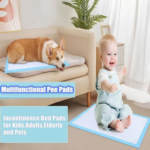 40 قطعة من وسائد تدريب الكلاب والجراء سميكة من 6 طبقات مانعة للتسرب للتحكم في الروائح الكريهة سريعة الجفاف للكلاب والقطط والحيوانات الاليفة الاخرى in Kuwait