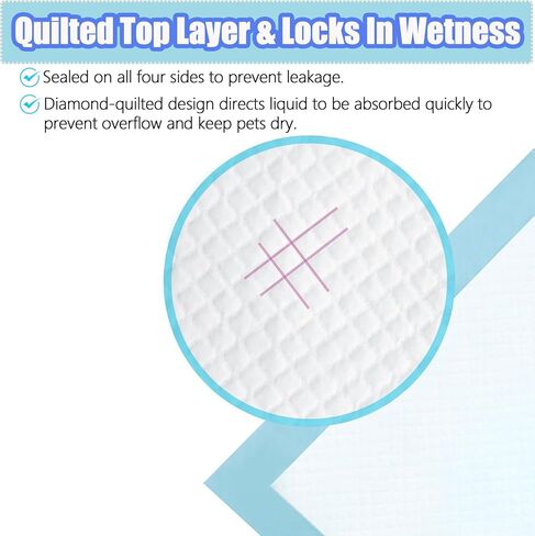 40 قطعة من وسائد تدريب الكلاب والجراء سميكة من 6 طبقات مانعة للتسرب للتحكم في الروائح الكريهة سريعة الجفاف للكلاب والقطط والحيوانات الاليفة الاخرى in Kuwait