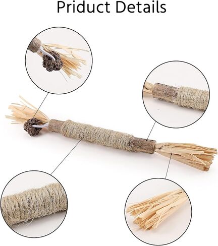 PAKESI Catnip Sticks 4-Piece Set of cat Toys, Silver Cane Cleaning cat Teeth, Indoor cat Interactive Toys, Suitable for All Cats Chewing Sticks to Relieve Stress in Kuwait