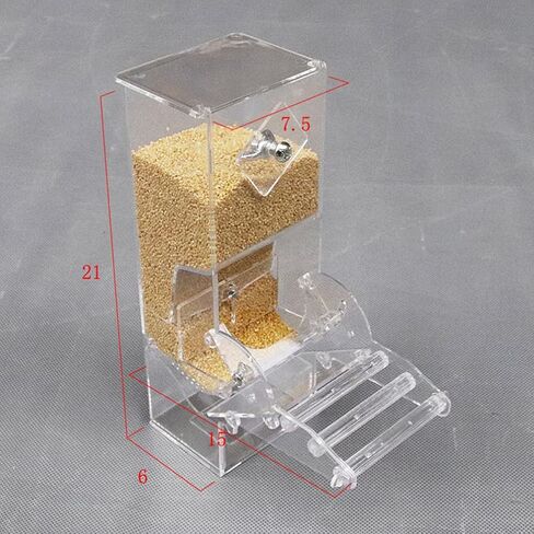 POPETPOP Bird Cage Feeder Bird Cage Feeders Automatic Parrot Tube Birds Cage Accessories for Parakeet Canary Cockatiel Finch Bird Feeder in Saudi Arabia