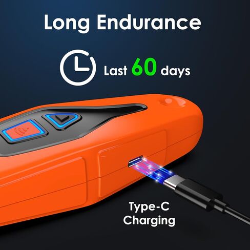 Dog Bark Deterrent Device, Dual Ultrasonic transmitter Anti Barking Device with Training/Repellent Modes Dog Barking Control Devices with LED Flashlight 33 FT Range Rechargeable Dog Bark Deterrent in Saudi Arabia