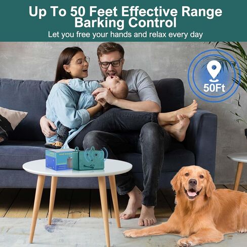 Anti Barking Device,Ultrasonic Dog Bark Control Devices 50FT Range Outdoor & Indoor, Stop Barking Dog Deterrent Devices 3 Modes Bark Box Dogs Sonic Sound Silencer, Safe for Human & Dogs (Green) in Kuwait