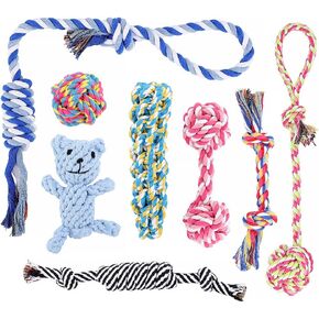 ألعاب مضغ للكلاب من بلوتوس للمضغ العدواني، 8 عبوات من ألعاب حبل الكلاب التفاعلية، ألعاب للكلاب متينة من القطن قابلة للغسل، ألعاب تسنين للكلاب الصغيرة والمتوسطة in Kuwait