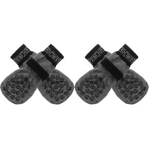 PAWCHIE Anti-Slip Dog Socks for Hardwood Floor with Strap Indoor Non Skid Knit Paw Protector Traction Control