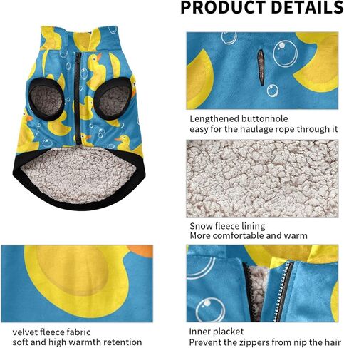 Oyihfvs Pineapple Winter Dog Coats, Dog Cold Weather Coat, Super Warm Fleece Pet Jackets Soft Cozy Coat for Small Medium Large Cats Dogs Pets XXS in Kuwait