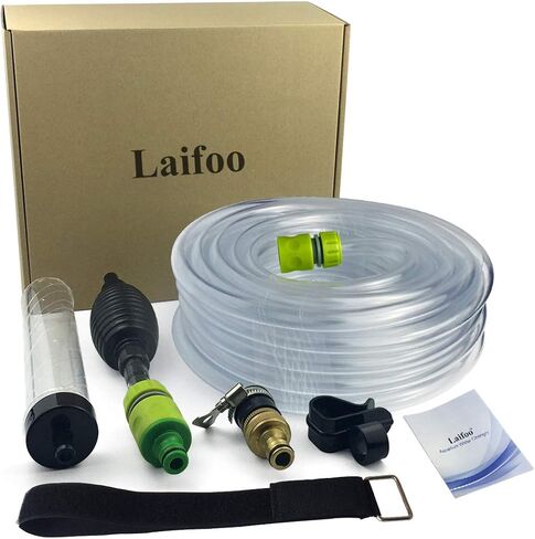 Laifoo 25ft Aquarium Vacuum Gravel Cleaner Fish Tank Cleaner Siphon Water Changer in Saudi Arabia