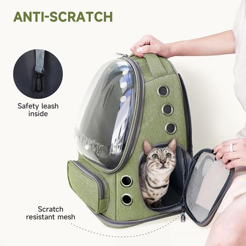 Cawypety Expandable Cat Backpack Large Space Cat Bubble Backpack Carrier in Kuwait