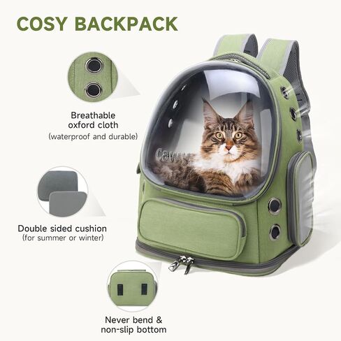 Cawypety Expandable Cat Backpack Large Space Cat Bubble Backpack Carrier in Kuwait