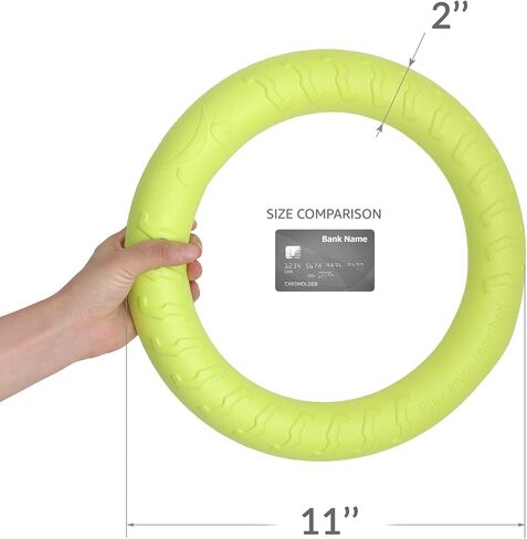 PetSpy Dog Ring Toy – Flying Ring for Outdoor Play, Floating Training & Fetch Toy for Throwing, Catching & Chewers – Durable EVA Flying Disc for Small, Medium & Large Dogs in Kuwait