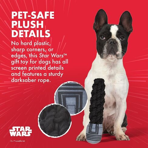 Star Wars for Pets The Mandalorian 3 Piece Gift Set for Dogs, Includes 9" Mandalorian Plush, 9" GROGU Plush, and Oxford Bone Shape Toy with GROGU Print | Squeaky Dog Toys in Saudi Arabia