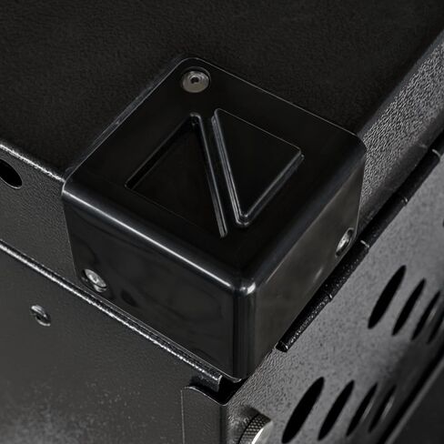 K9 Kennel Boss - Heavy Duty Fully Collapsible Powder-Coated Aluminum Dog Crate - Large (Black) for Large Dogs 50-100 lbs in Saudi Arabia