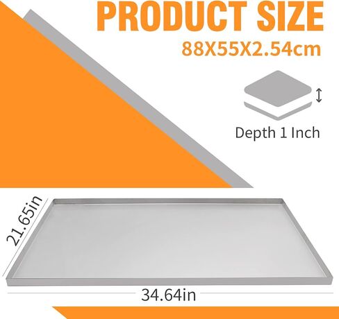 MDEOOSKY Metal Replacement Dog Crate Pan, Metal Replacement Tray for Dog Crate, Chew Proof Crack Proof Pet Kennel Tray Pan, Dog Training Crate Pan Pet Supplies (Stainless Steel,41''X26''X1'') in Saudi Arabia