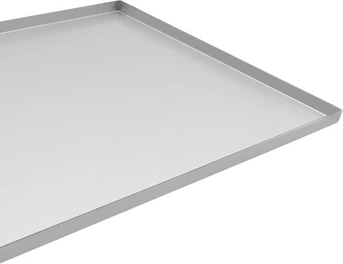 MDEOOSKY Metal Replacement Dog Crate Pan, Metal Replacement Tray for Dog Crate, Chew Proof Crack Proof Pet Kennel Tray Pan, Dog Training Crate Pan Pet Supplies (Stainless Steel,41''X26''X1'') in Saudi Arabia