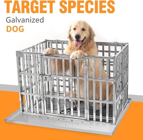MDEOOSKY Metal Replacement Dog Crate Pan, Metal Replacement Tray for Dog Crate, Chew Proof Crack Proof Pet Kennel Tray Pan, Dog Training Crate Pan Pet Supplies (Stainless Steel,41''X26''X1'') in Saudi Arabia