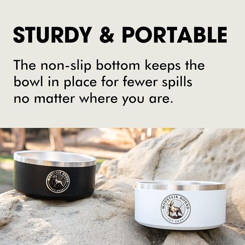 Stainless Steel Dog Bowl, 32oz Capacity, Non-Slip, BPA Free, Easy to Clean in Saudi Arabia