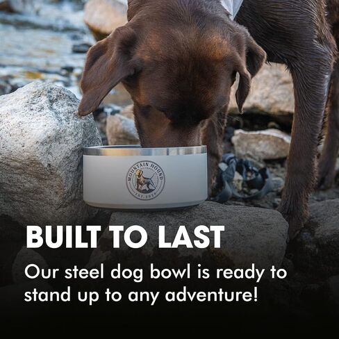 Stainless Steel Dog Bowl, 32oz Capacity, Non-Slip, BPA Free, Easy to Clean in Saudi Arabia