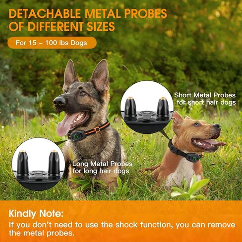 SDOFOS Dog Training Collar, Shock Collar for 2 Dogs with Remote Range 1300ft, 3 Training Modes, Beep, Vibration, Shock, IPX7 Waterproof Rechargeable Electric Shock Collar for Small Medium Large Dogs in Saudi Arabia