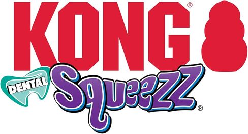 عصا أسنان KONG Squeezz - لعبة للكلاب للمضغ العدواني - عصا مضغ للكلاب ذات ملمس فريد ومرن - لعبة أسنان للكلاب للمساعدة في تنظيف الأسنان واللثة - لعبة مضغ أسنان الكلاب - الكلاب المتوسطة/الكبيرة in Saudi Arabia