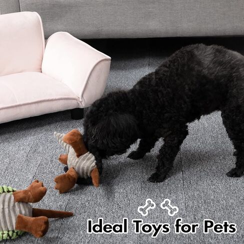 Hollypet Armadillo Squeaky Puppy Dog Toys for Small Medium Dogs, 8" in Kuwait