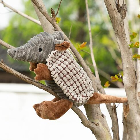 Hollypet Armadillo Squeaky Puppy Dog Toys for Small Medium Dogs, 8" in Kuwait
