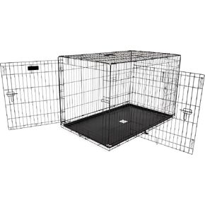 Precision Pet Products Two Door Great Crate Wire Dog Crate, 30 Inch, For Pets 30-50 Lbs, With 5-Point Locking System in Saudi Arabia