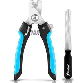 Candure Dog Nail Clippers Professional Dog Nail Trimmers Suitable for Large to Medium Dogs, Cats, Rabbits and Guinea Pigs - Safety Lock/Protective Guard to Avoid Over Cutting