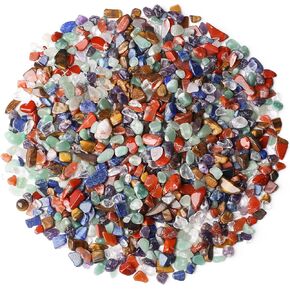 DUQGUHO Decorative Rocks Aquarium Gravel Natural Fluorite Crystals Chip Bulk Rocks Gravel for Plants Terrarium Supplies Little Fish Tank Gravel Pebbles Vase Filler 0.44 lbs
