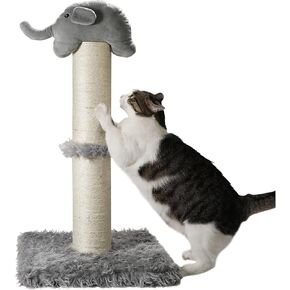 كوسي عمود خدش للقطط مقاس 32 انش، عمود خدش للقطط الداخلية مع حبل من السيزال، اداة خدش عمودية للقطط لتمتد بالكامل للقطط الكبيرة والقطط المتعددة in Kuwait