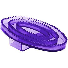 Horze Flexible Rubber Curry Comb - Small - Blue - One Size